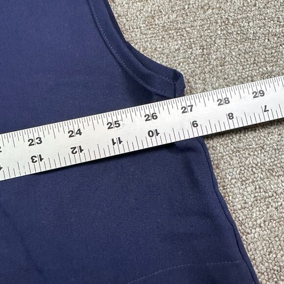 Figs Rafaela Oversized Sleeveless Medical Scrub Top Navy Blue Size XX-Large - Picture 3 of 5